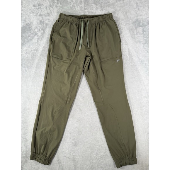 Fabletics Pants Mens Medium Green The One Joggers Athleisure - Picture 1 of 12